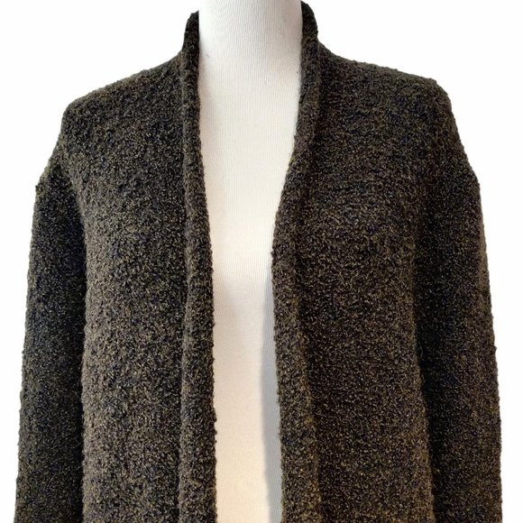 Zadig & Voltaire Womens Celia Ma Moss Green Brown Open Front Cardigan Sweater S? - Picture 4 of 11